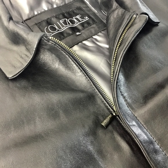 NWOT, Men’s Colleizone SA Leather Jacket - Picture 4 of 8